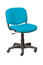 JULIE - 1  židle čalouněná, bez područek a stolku, SUE S 65 - látka tyrkysová